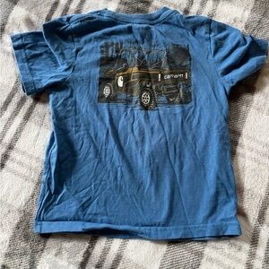 Carhartt Blue Boys' Short Sleeve Tee with Off-Road Graphic
